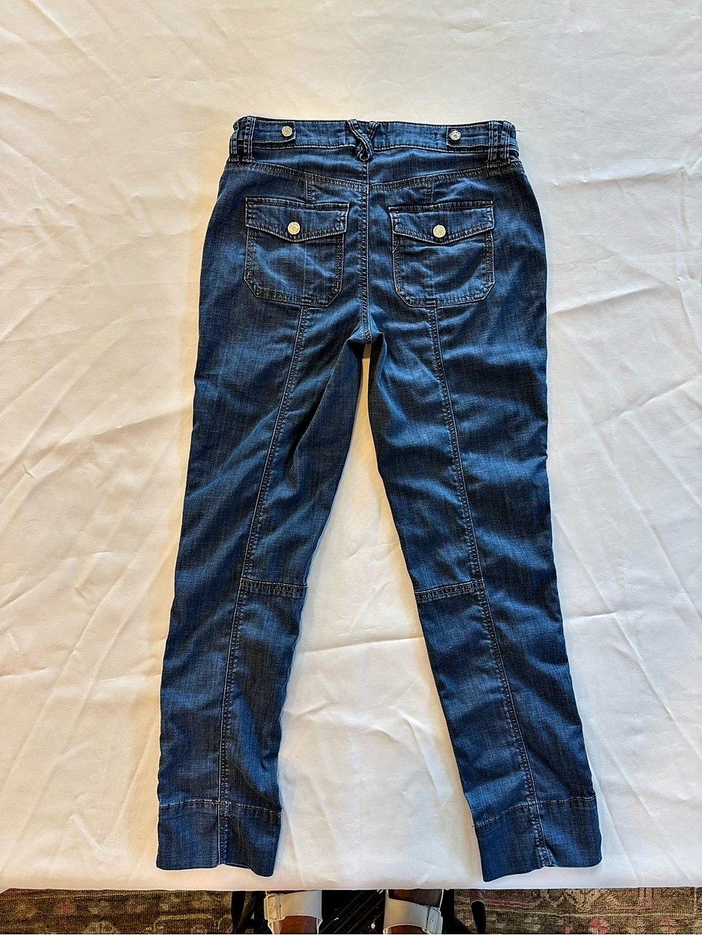 White House Black Market Pret-A-Pedi Straight Crop Pants - Picture 2 of 4
